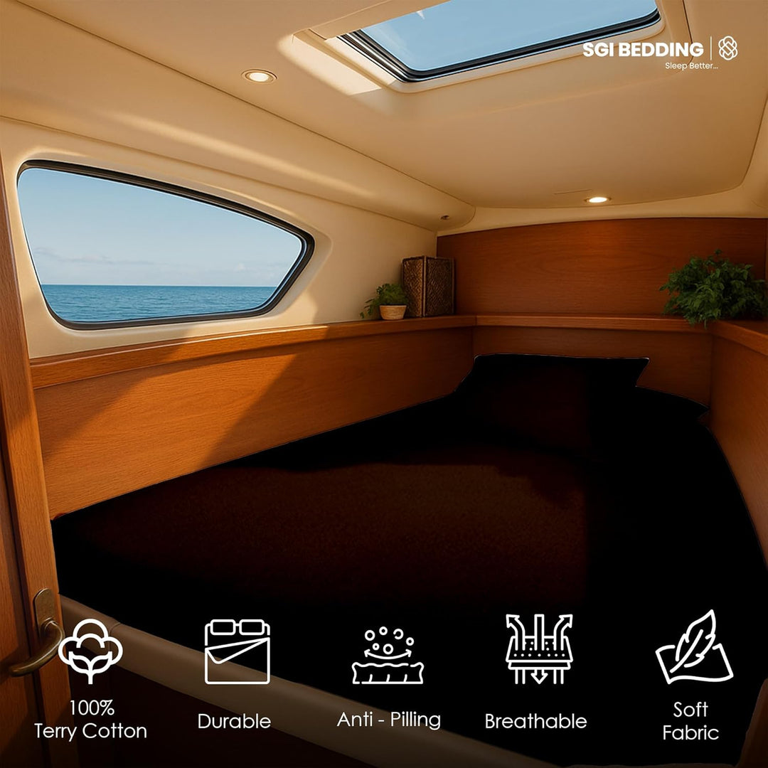 100% Waterproof Mattress Protector for V berth/boat beds