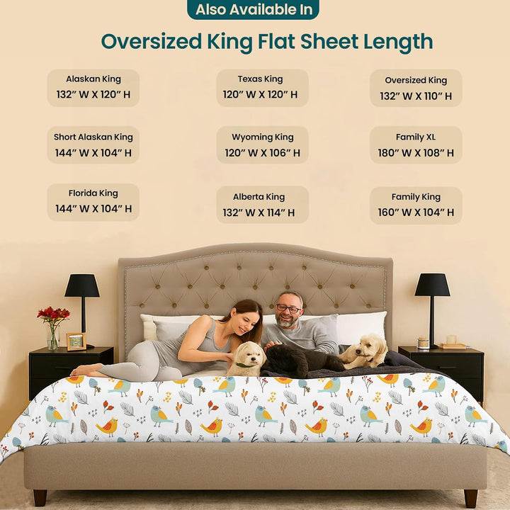 Signature Sateen Collection Oversized Flat Sheet