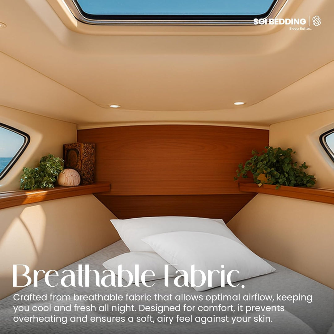 100% Waterproof Mattress Protector for V berth/boat beds