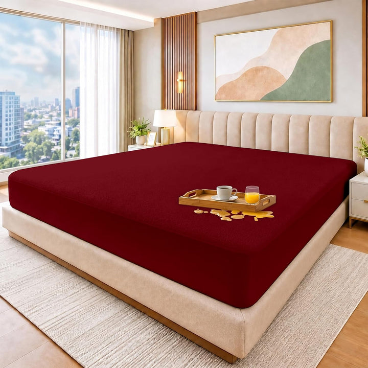 Oversized Mattress Protector – Waterproof, Deep Pocket, Elastic Fit for Large Beds