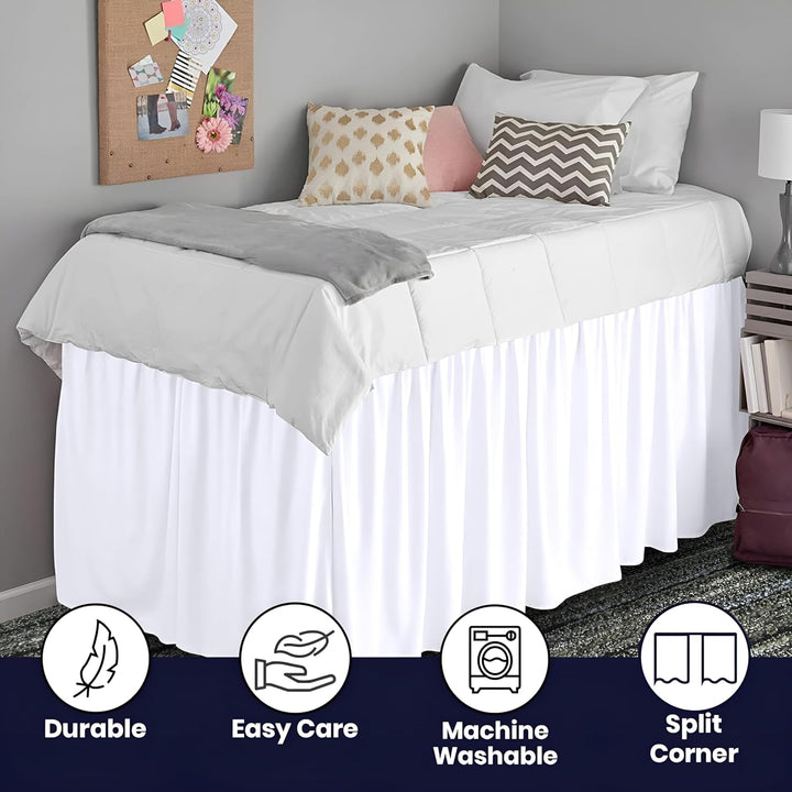 Ruffled Dorm Bed Skirt