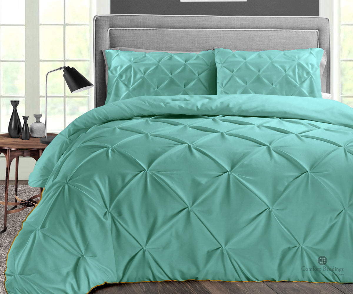 Aqua Green Pinch Comforter