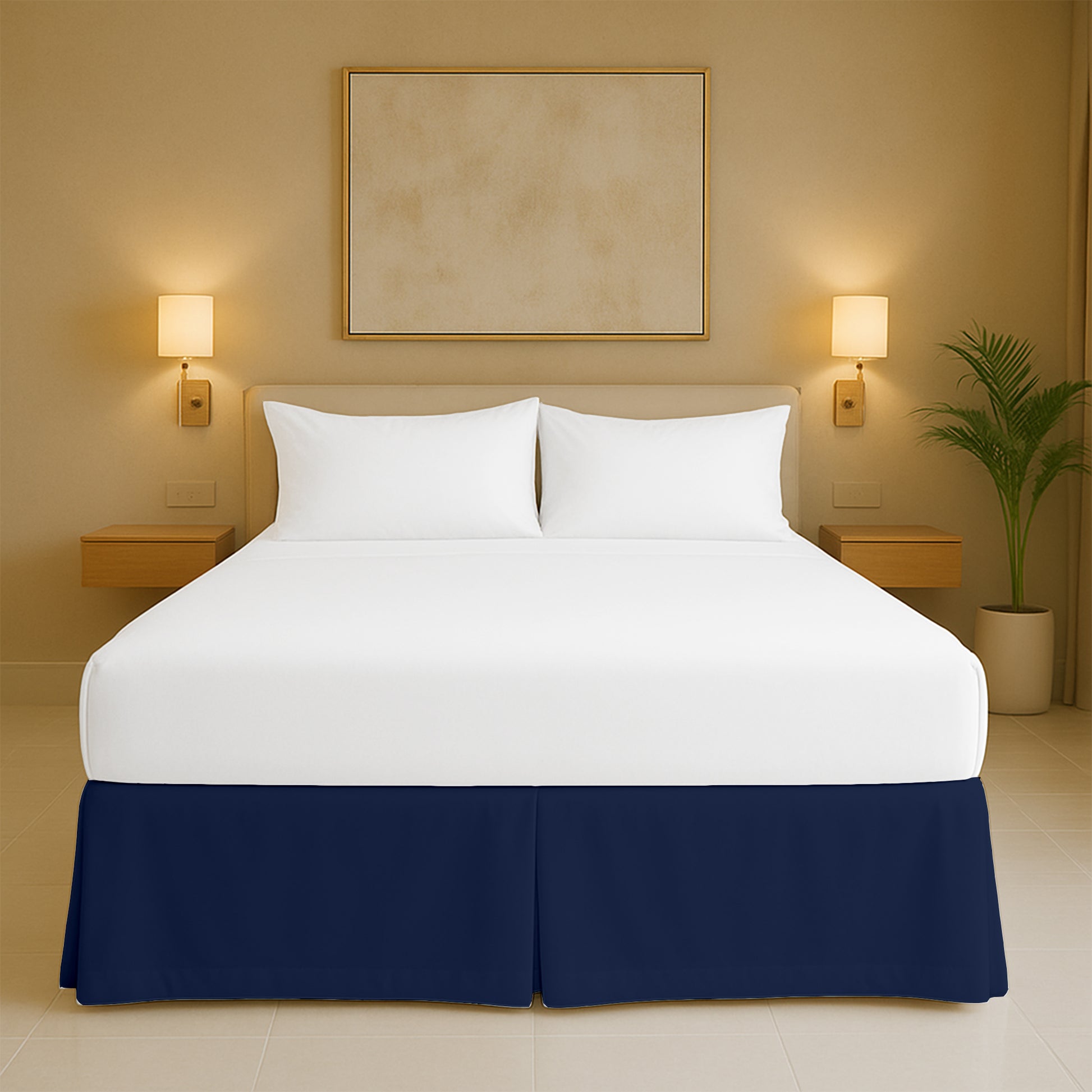 Top rated microfiber pleated bed skirt for full size beds