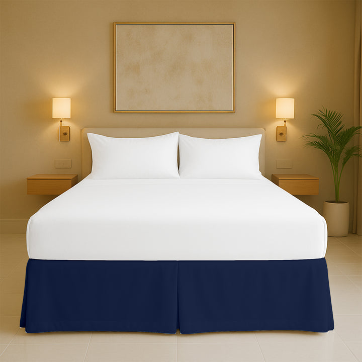 Top rated microfiber pleated bed skirt for full size beds