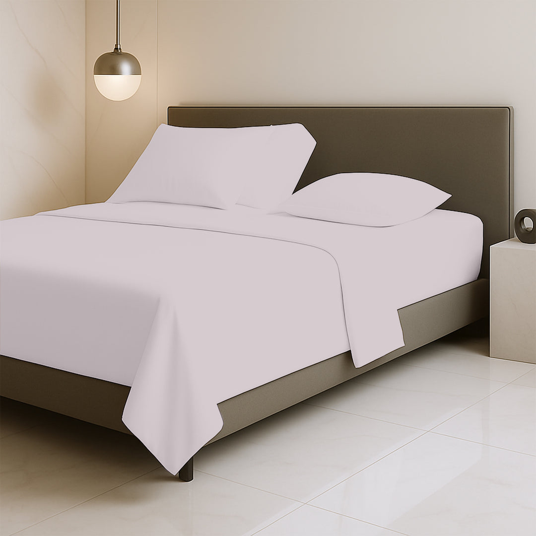 600 TC top split sheets for adjustable beds in silky cotton