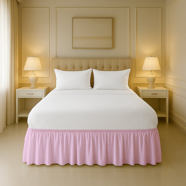 Top rated microfiber wrap-around bed skirt for elegant decor