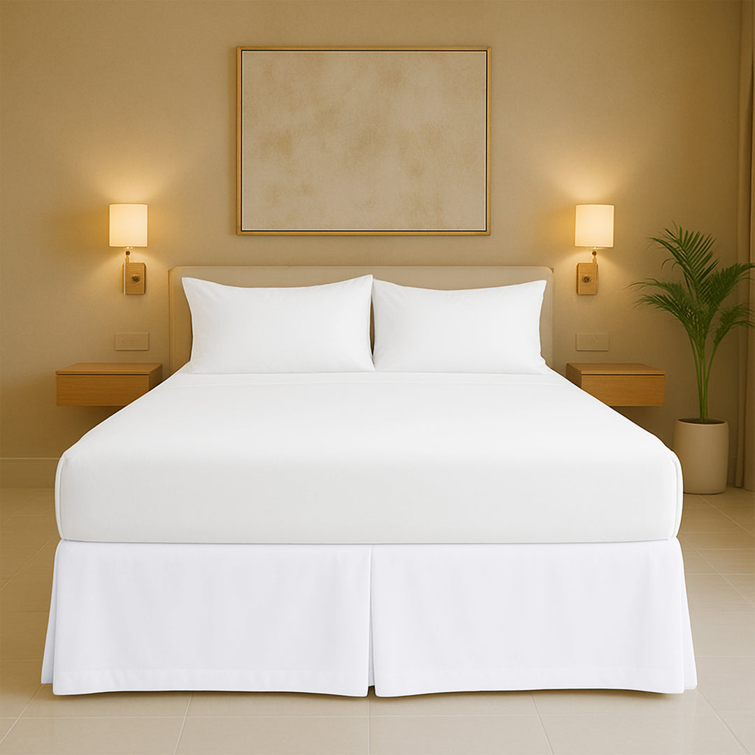 Top rated microfiber pleated bed skirt for full size beds