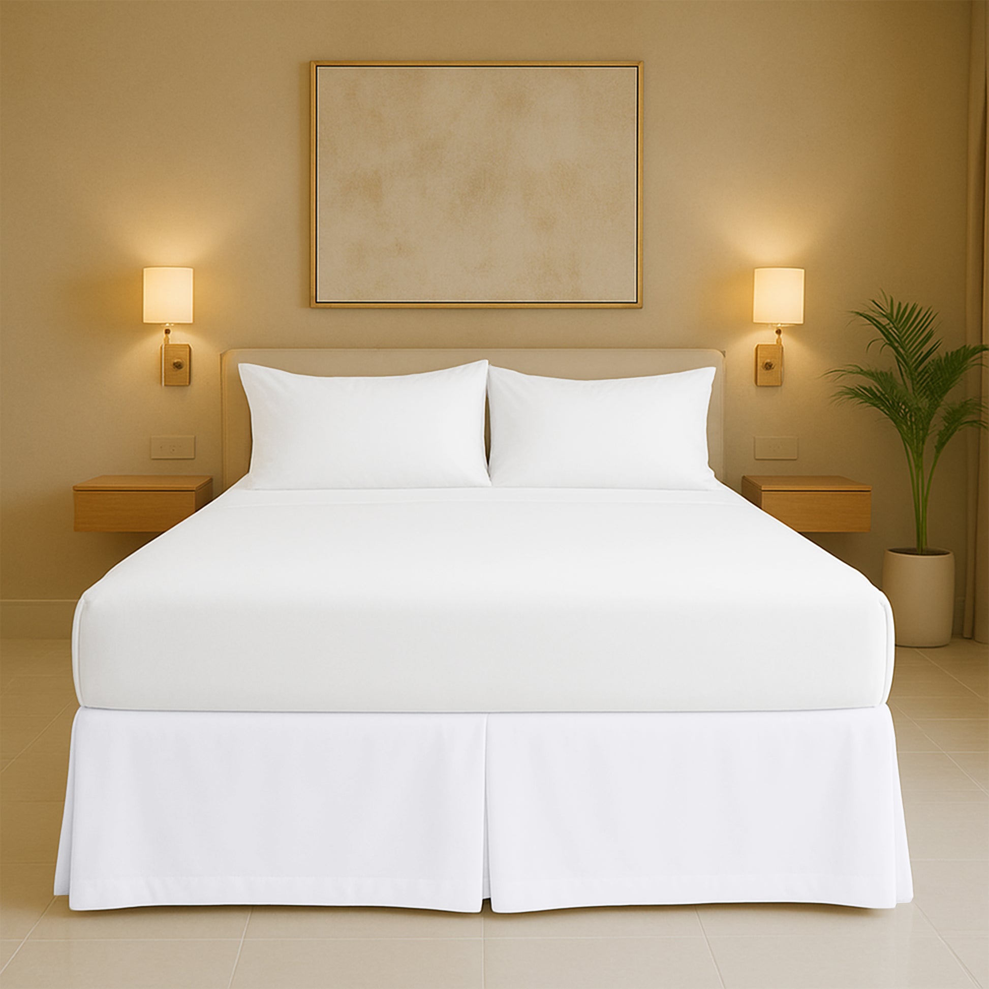 Top rated microfiber pleated bed skirt for full size beds