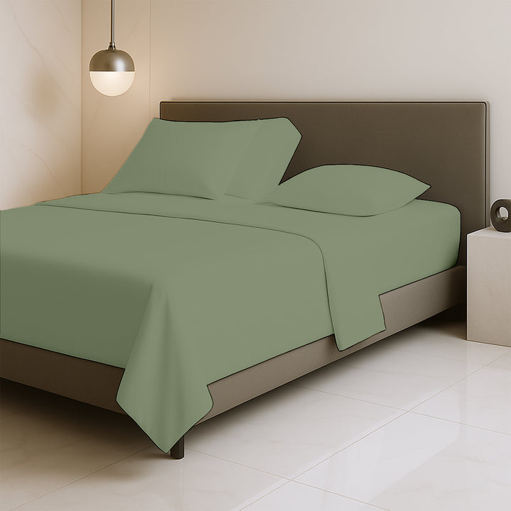 600 TC top split sheets for adjustable beds in silky cotton
