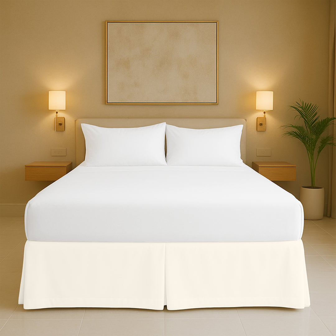 Top rated microfiber pleated bed skirt for full size beds