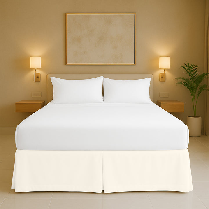 Top rated microfiber pleated bed skirt for full size beds