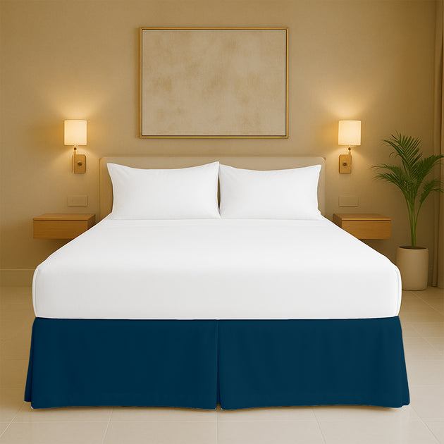 Microfiber pleated bed skirts for sale with smooth texture