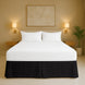 Microfiber pleated bed skirt for full beds with soft finish