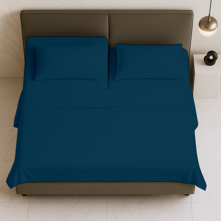 Luxury 600 TC split top sheets king size with smooth finish