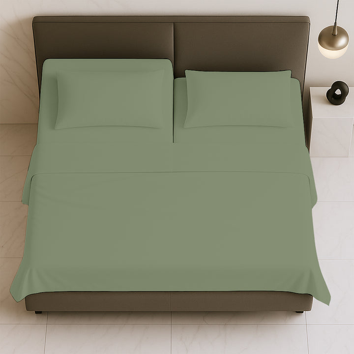 Luxury 600 TC split top sheets king size with smooth finish