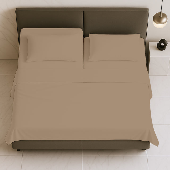 Luxury 600 TC split top sheets king size with smooth finish