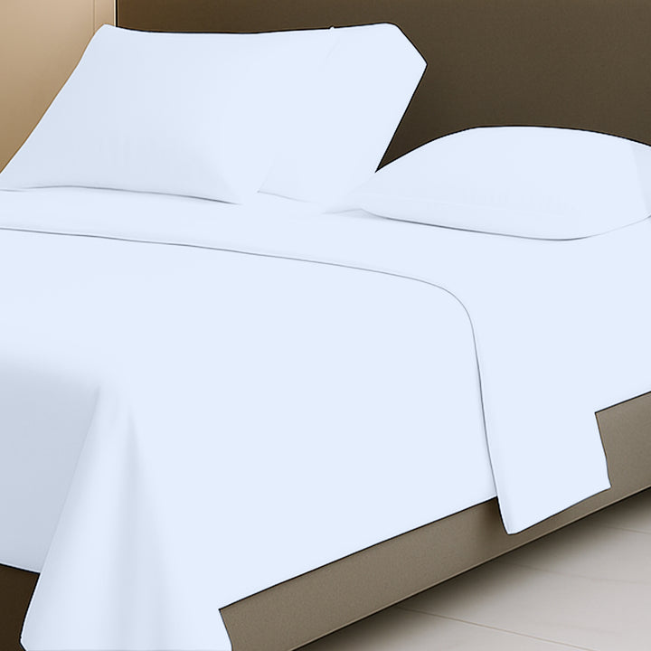 600 TC top split sheets for adjustable beds in silky cotton
