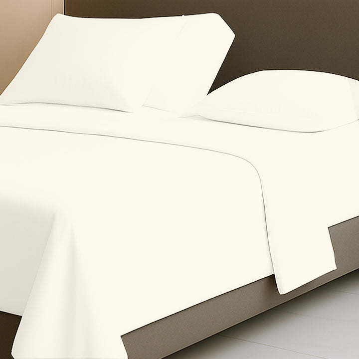600 TC top split sheets for adjustable beds in silky cotton