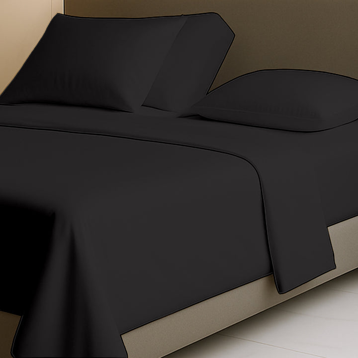 600 TC top split sheets for adjustable beds in silky cotton