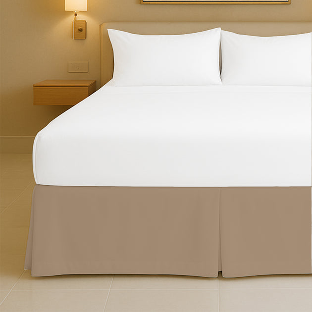 Top rated microfiber pleated bed skirt for full size beds
