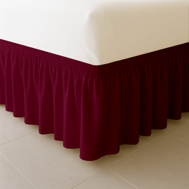 Top rated microfiber wrap-around bed skirt for elegant decor