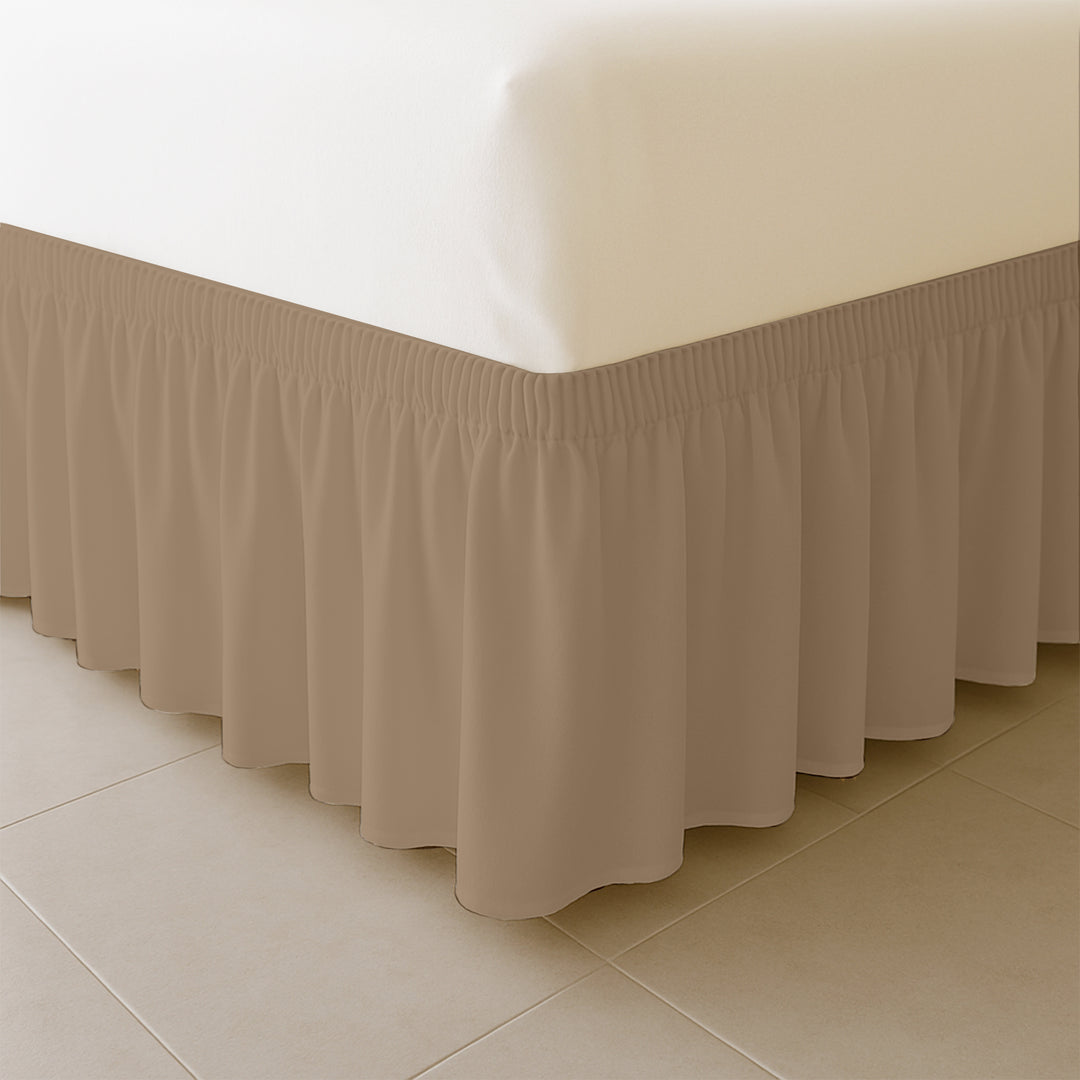 Top rated microfiber wrap-around bed skirt for elegant decor