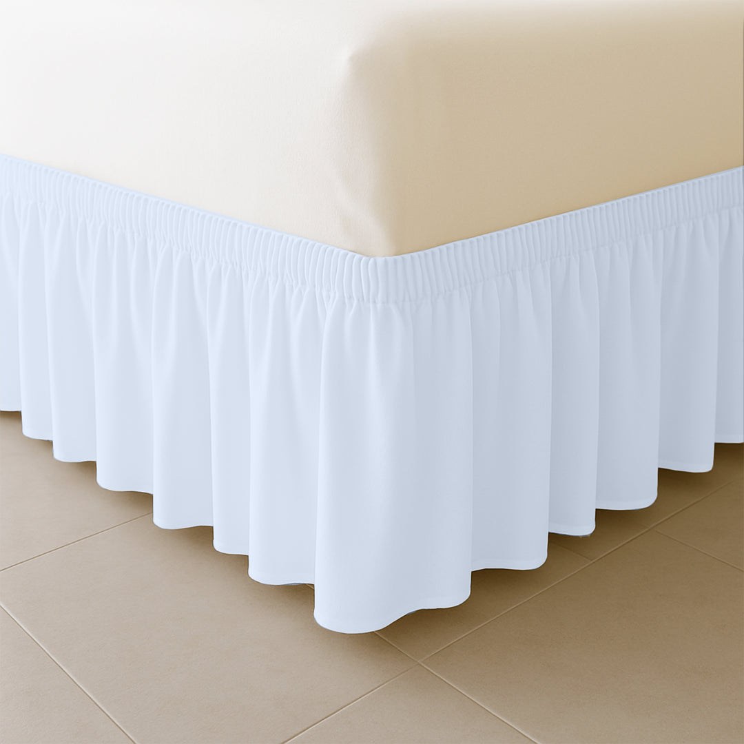 Top rated microfiber wrap-around bed skirt for elegant decor