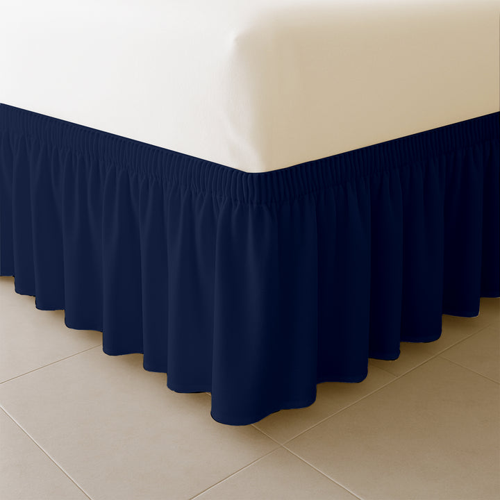Top rated microfiber wrap-around bed skirt for elegant decor