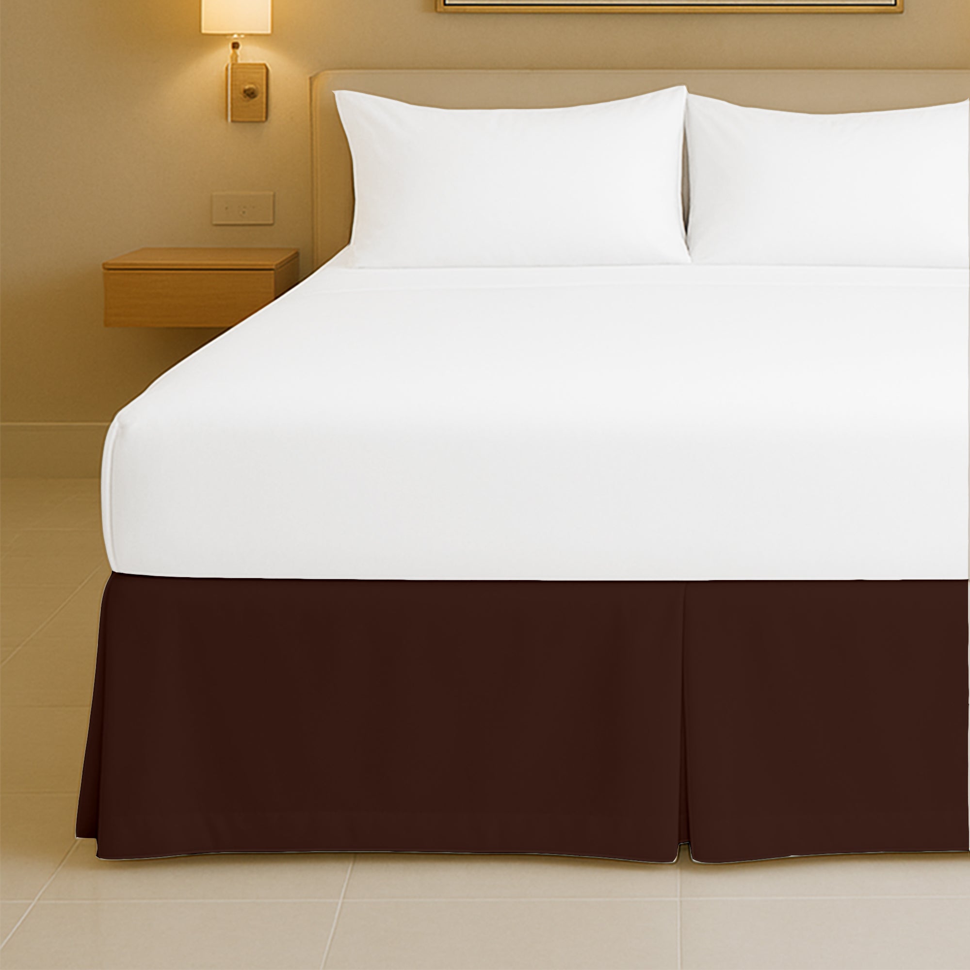 Top rated microfiber pleated bed skirt for full size beds