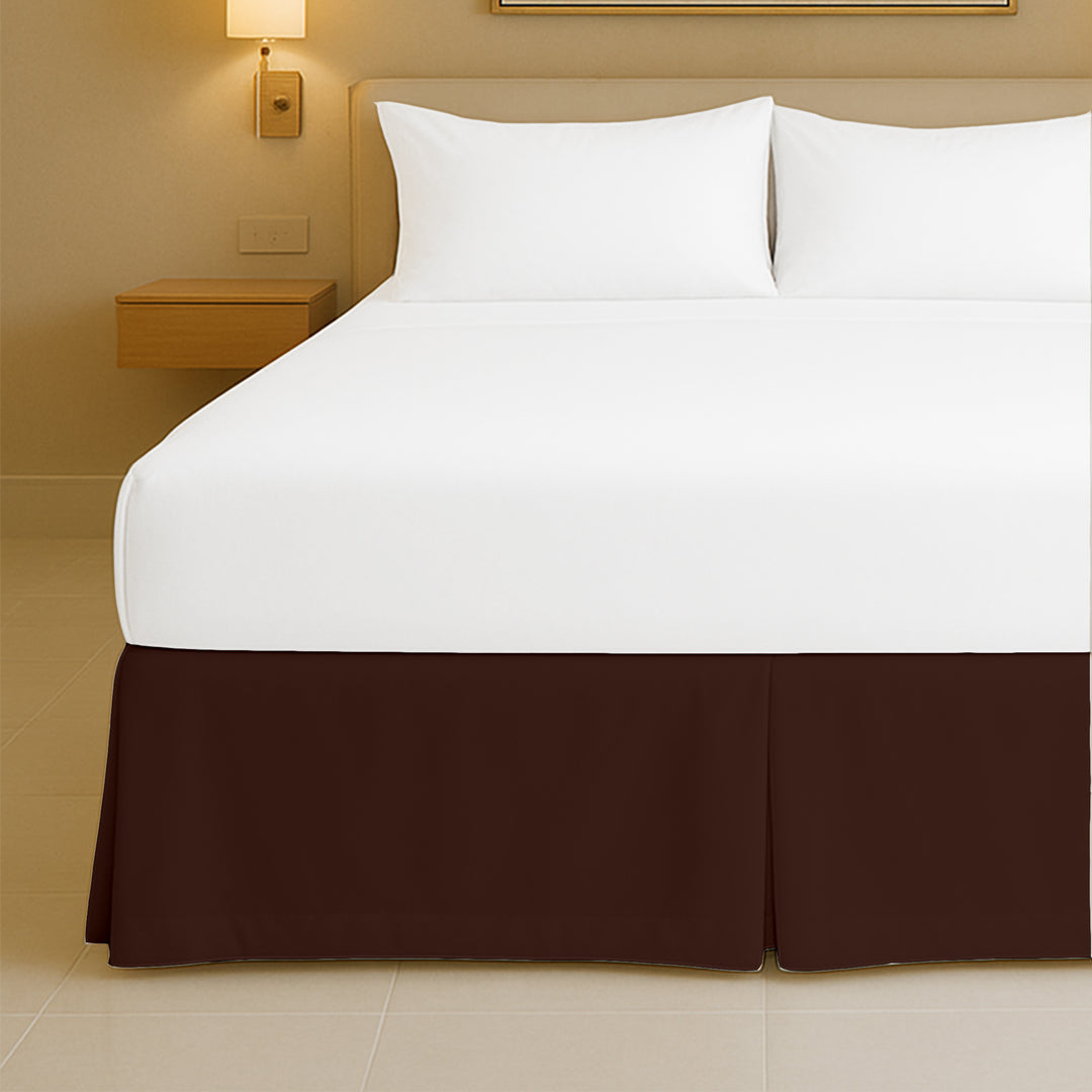 Top rated microfiber pleated bed skirt for full size beds