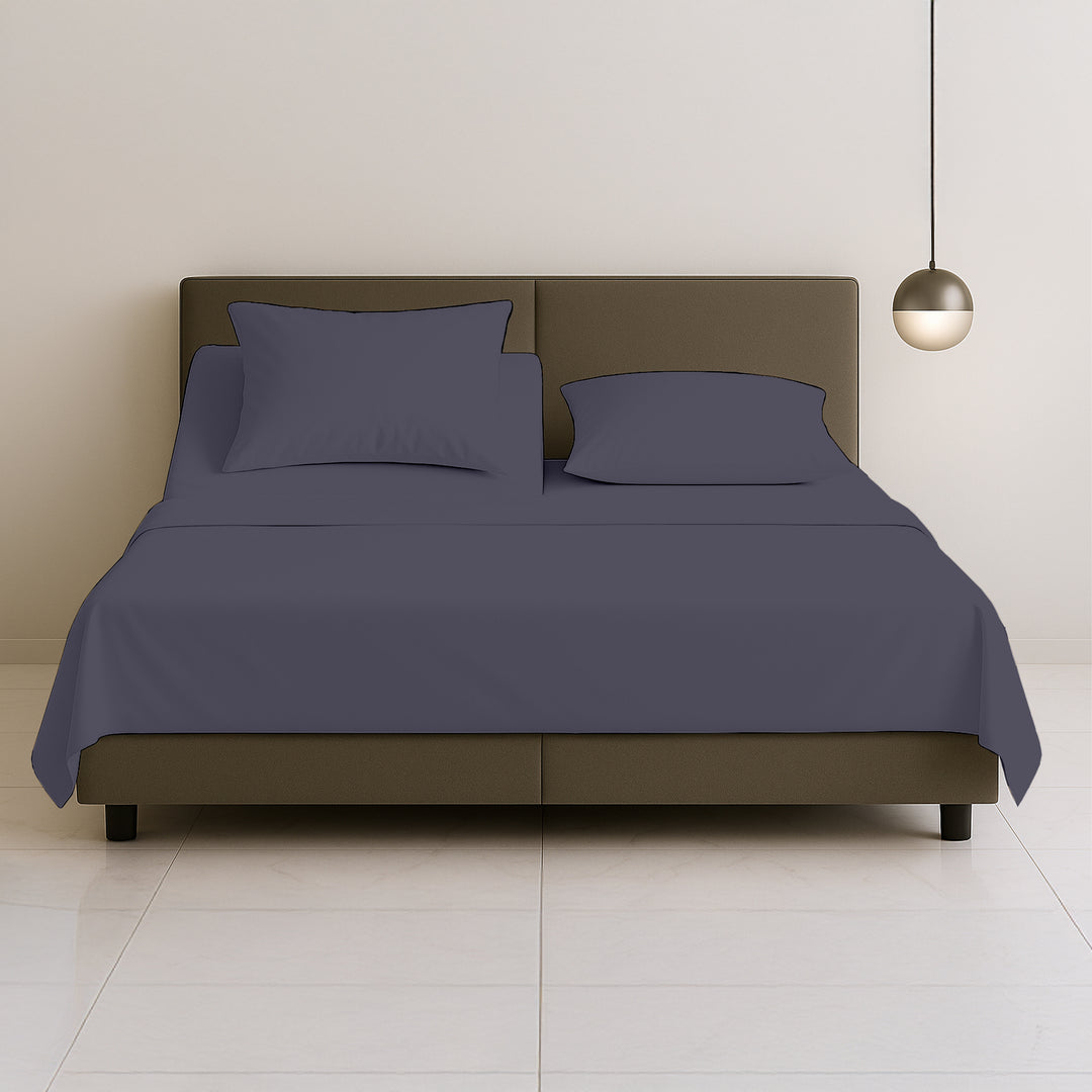 600 TC top split sheets for adjustable beds in silky cotton