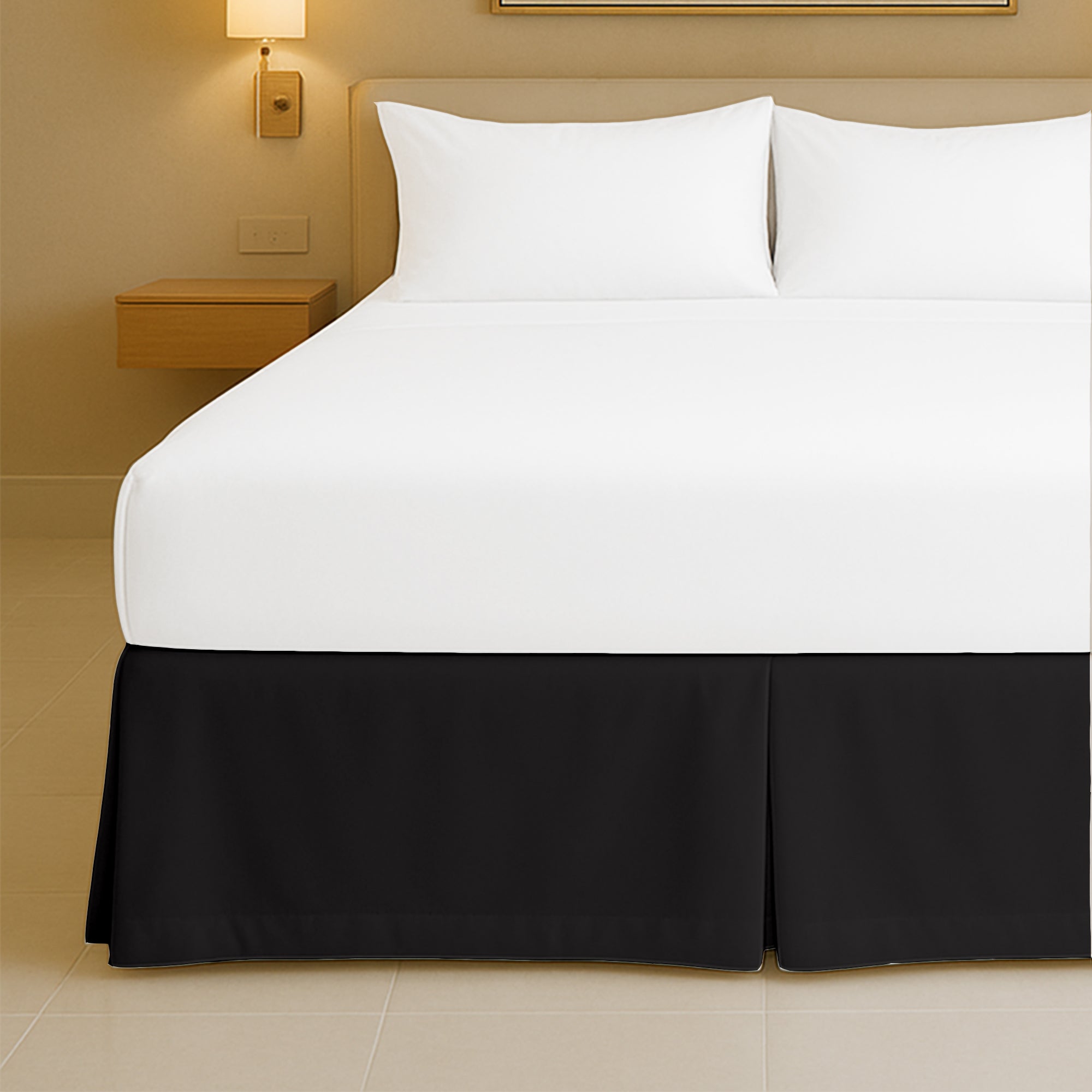 Top rated microfiber pleated bed skirt for full size beds