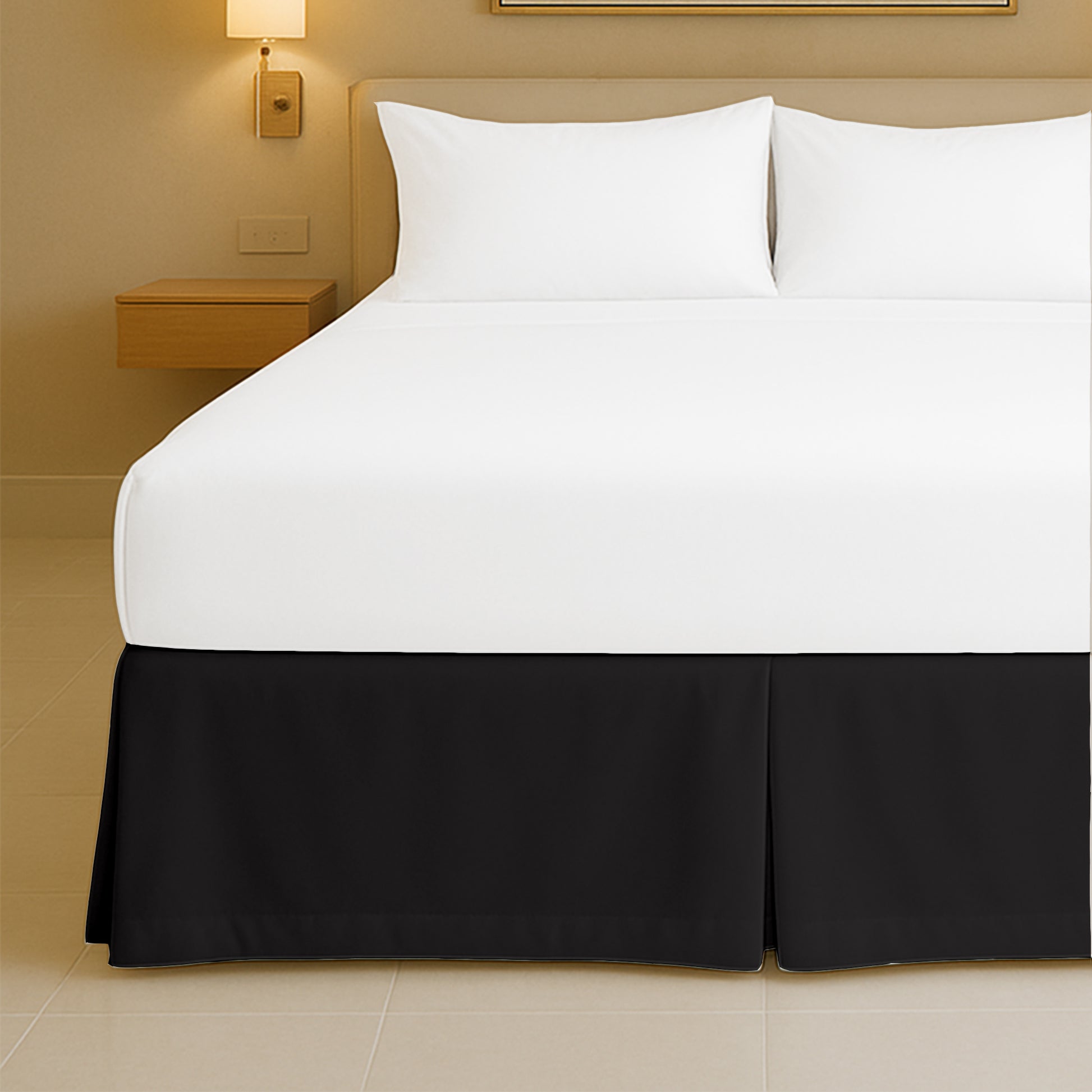 Top rated microfiber pleated bed skirt for full size beds
