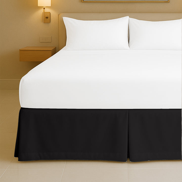 Top rated microfiber pleated bed skirt for full size beds