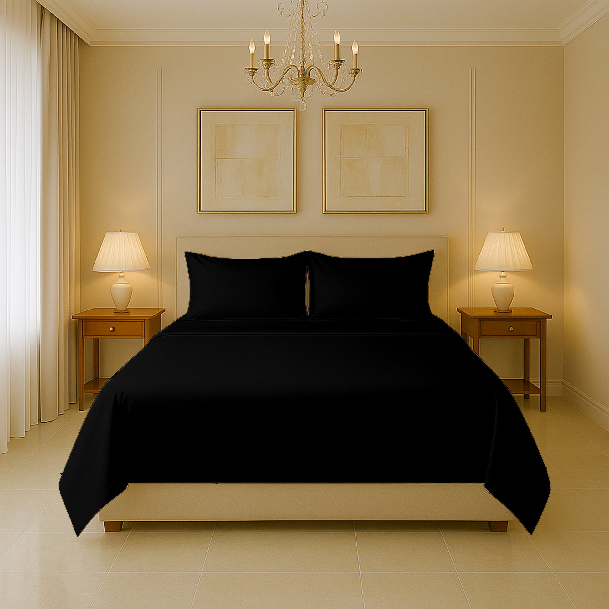 SGI Bedding 600 thread count King sheet set in ivory