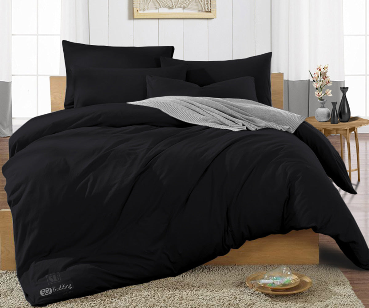 black duvet cover