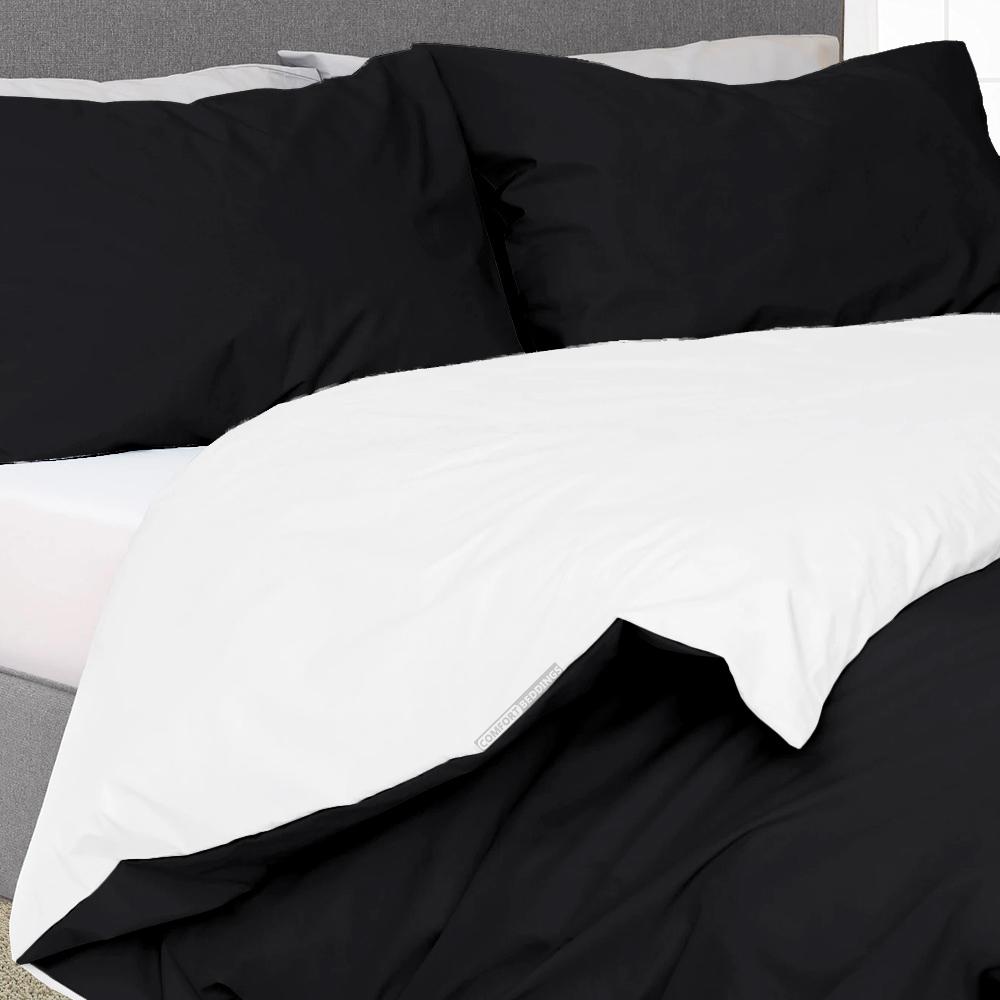 Black Reversible Duvet Covers