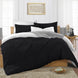 Black and White Reversible Duvet Cover Set