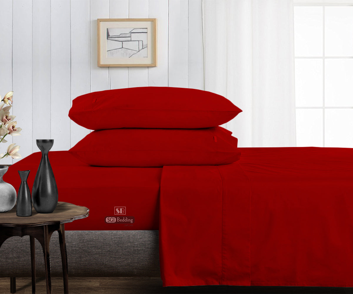 Blood Red Sheet Set