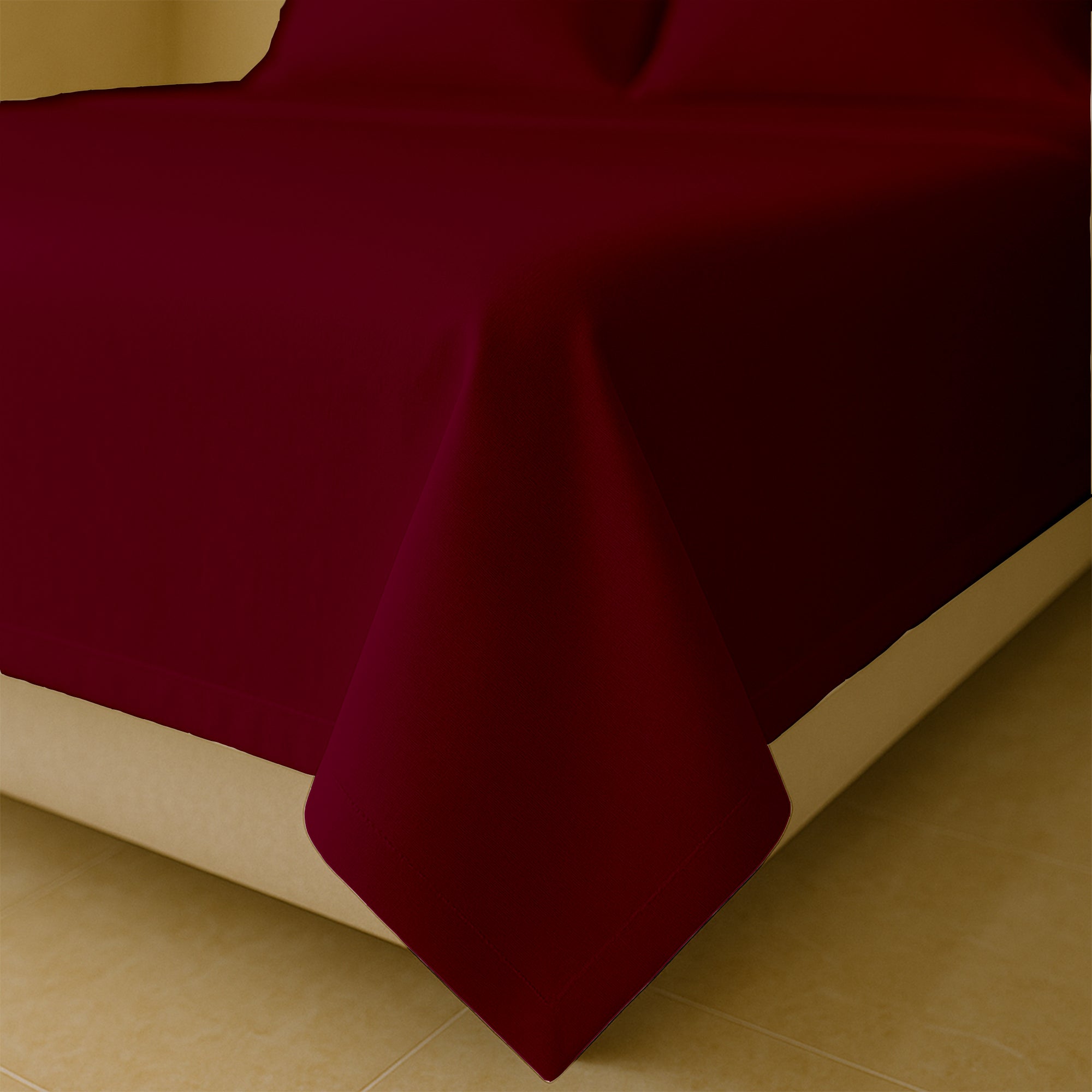 Classic 400 thread count Egyptian cotton sheets set displayed on bed with pillows