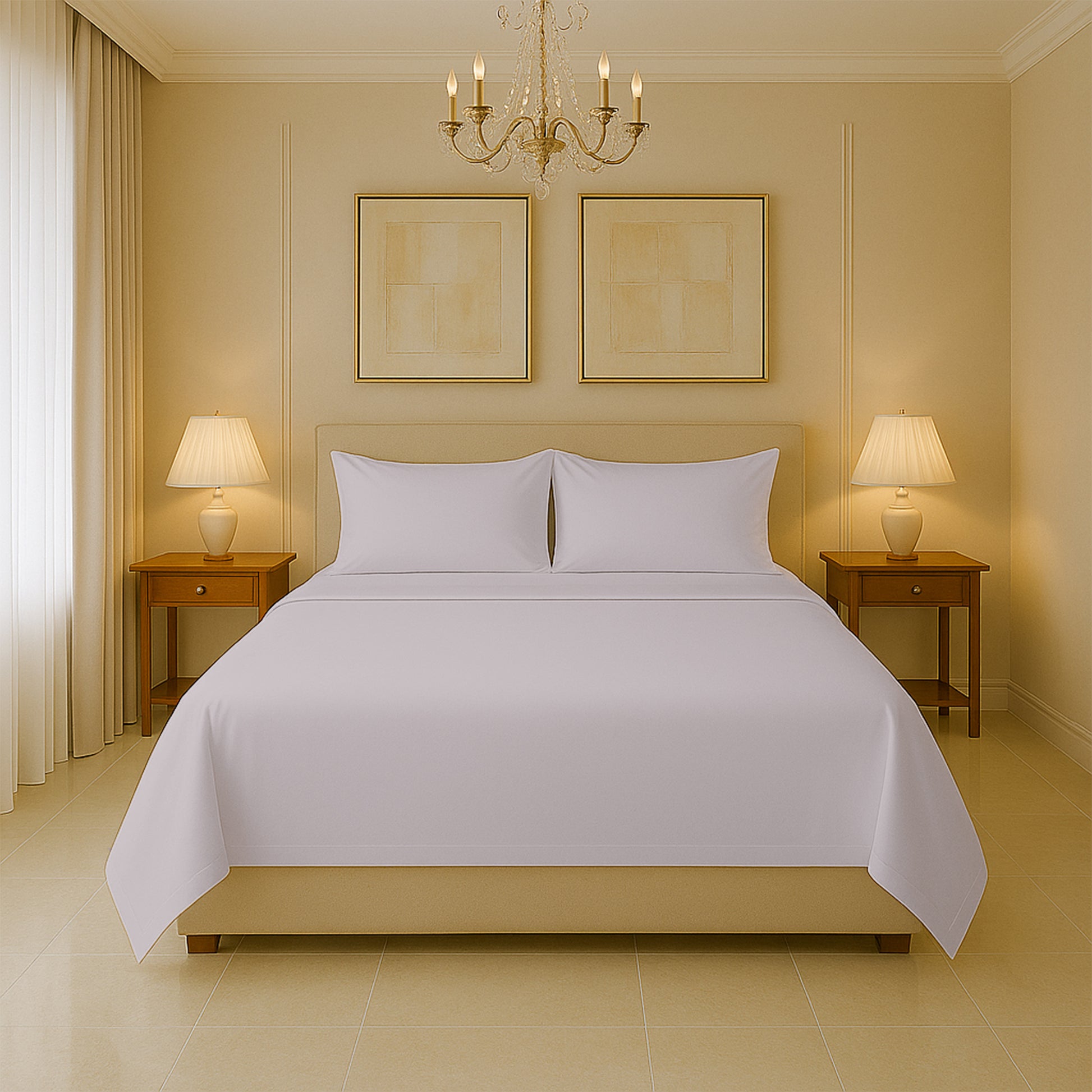  SGI Bedding 1000 thread count sheets set with flat sheet, fitted sheet, and pillowcases