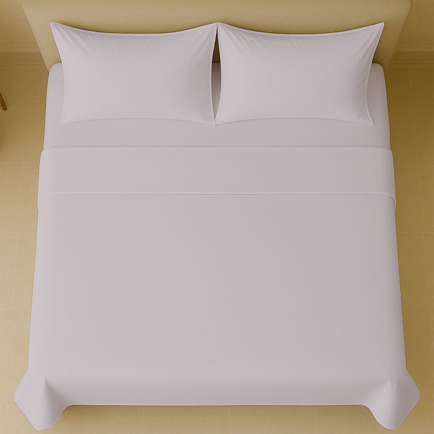  Luxury Sateen queen bed sheets neatly folded on bed