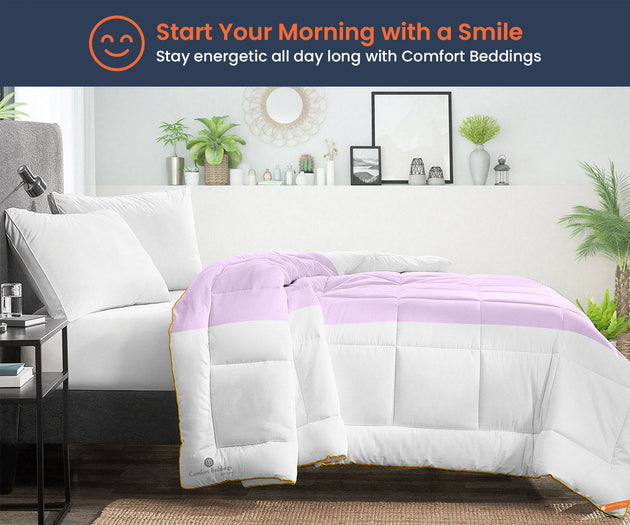 Lilac Contrast Comforter