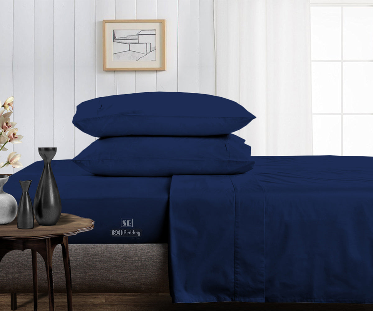 Navy Blue King Size Sheet