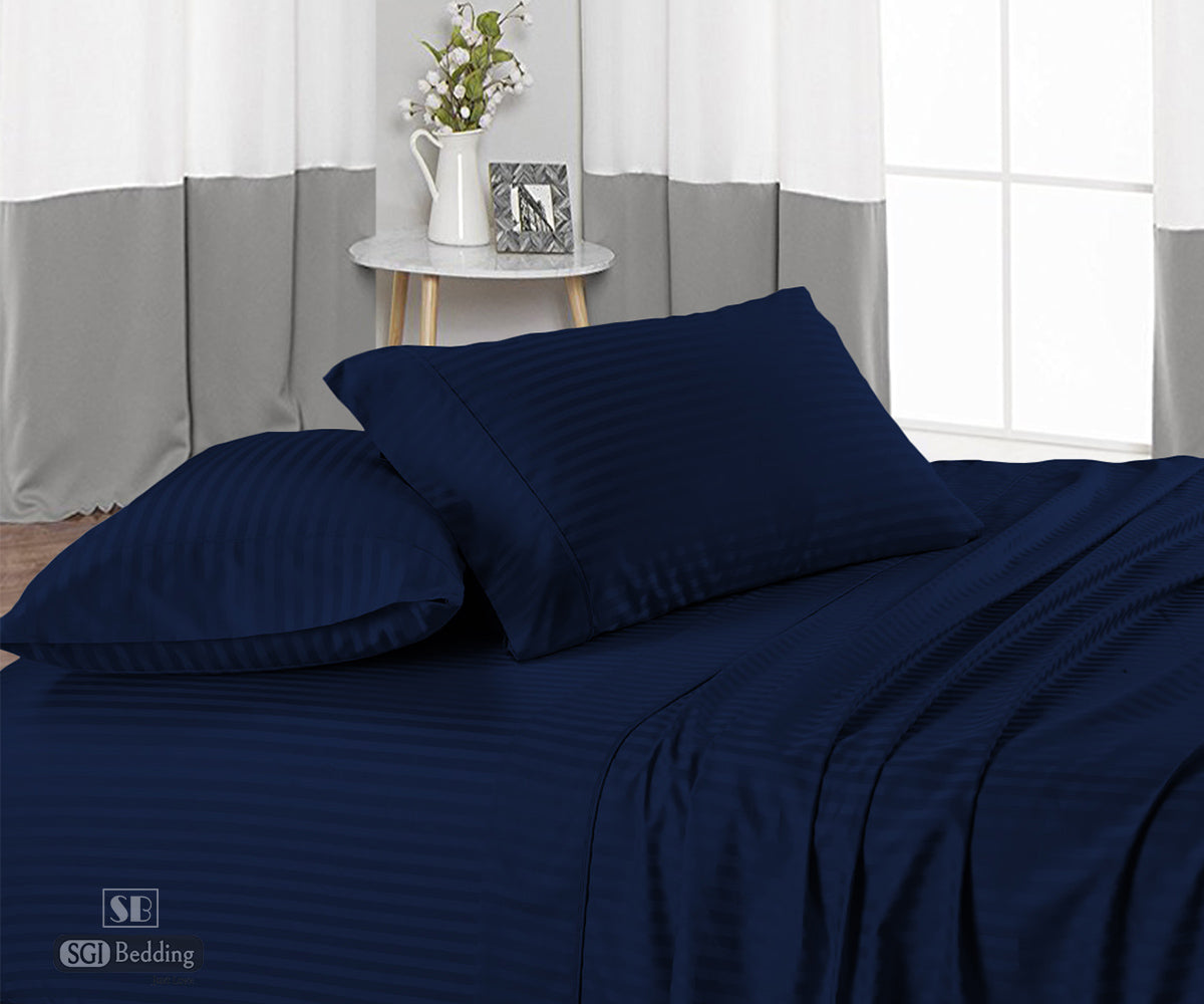 Navy Blue Stripe Sheet