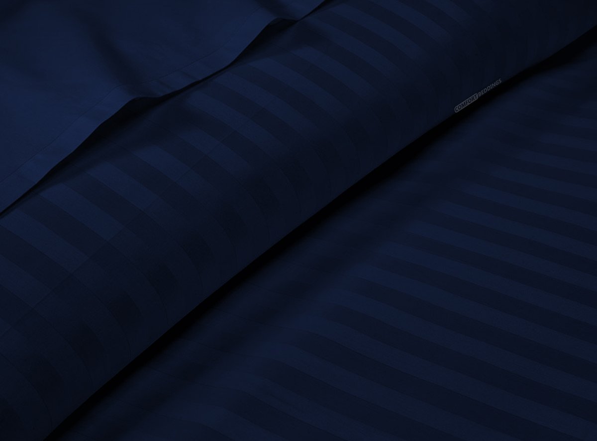 Navy Blue Striped Bed in a Bag