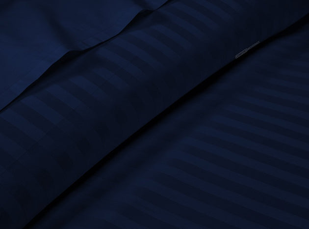 Navy Blue Striped Bed in a Bag