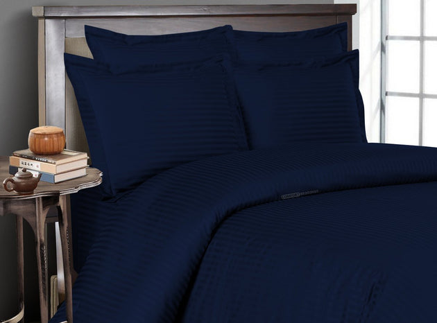 Navy Blue Stripe Bed in a Bag