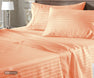 Peach Stripe Flat Sheets