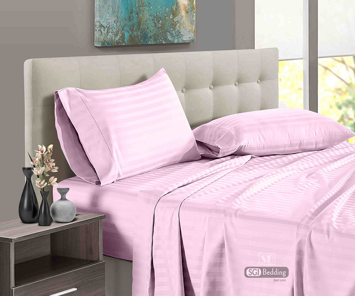 Pink Stripe Sheet Set